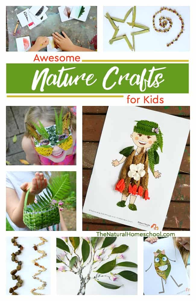 Come and take a look at everything that is included in this list of awesome nature crafts for kids. Kids will love playing outside, getting dirty and making all kinds of beautiful crafts.