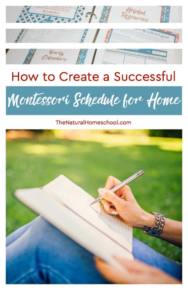 Let's talk about how to create a successful Montessori schedule at home for a few minutes. Montessori at home can look different from a school Montessori environment. And you know what? That is ok!