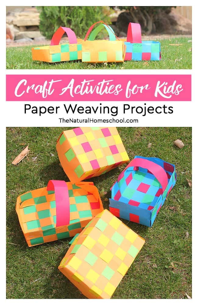 In this post, we are looking at some really fun paper weaving projects. Whether your kids just love to weave paper, laminate it and use it as a placemat or they want to go a step further and actually make a basket out of their weaved paper, they will find that this fine motor skills activity is a lot of fun!