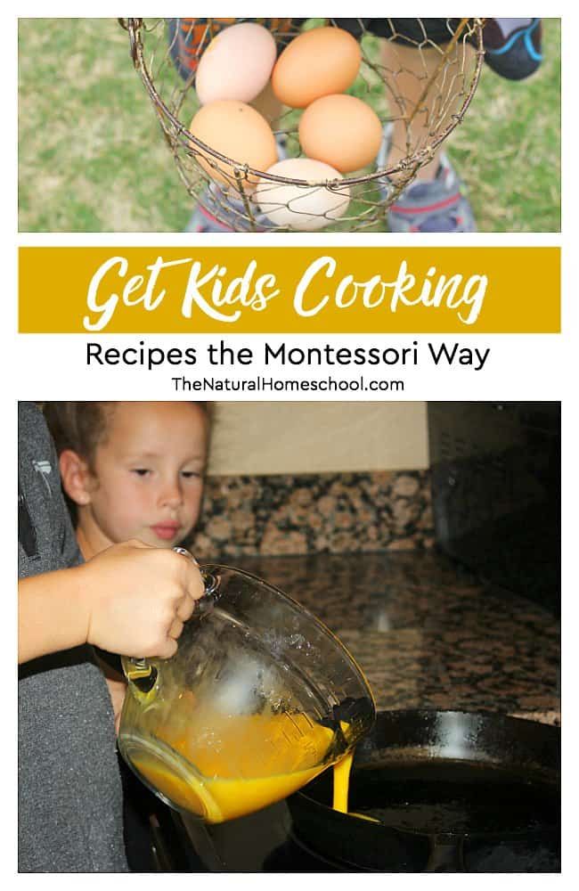 Not everyone is able to do every aspect of Montessori at home, but you can definitely get kids cooking recipes the Montessori way! It isn't as hard as you might think.