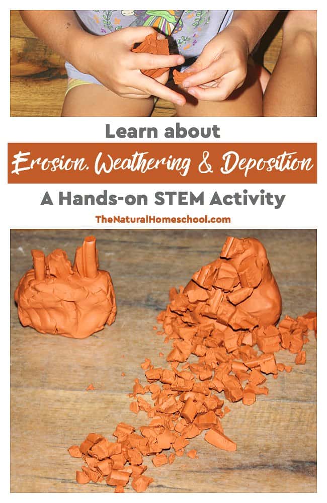 What is the difference between weathering and erosion? As we keep learning more and more about erosion, weathering and deposition in our Science STEM activities, we are definitely happy that we incorporated a sensory experience in our homeschool. In this post, you will see how we made terracotta models on weathering, erosion & deposition for kids to understand.