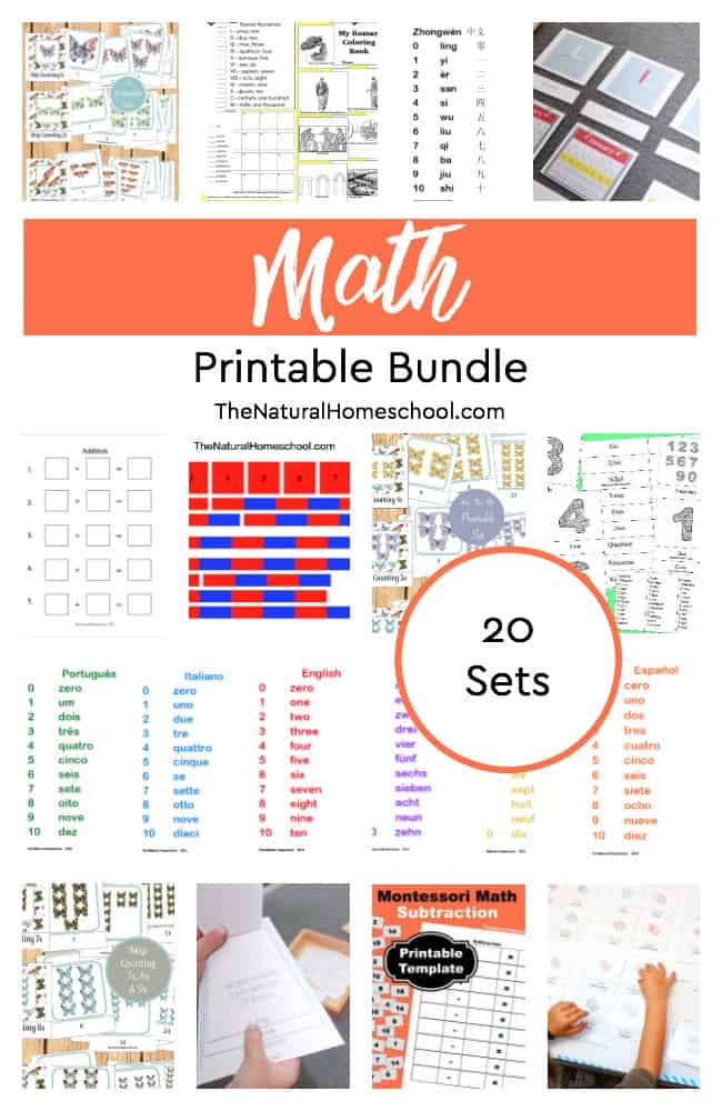 I started making our own hands-on Math materials and they have been so helpful for us and now I am sharing them with you in this Math Printable Bundle so you don't have to reinvent the wheel all over again!