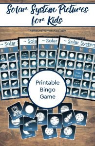 Solar System Pictures for Kids {Printable Bingo Game} - The Natural ...