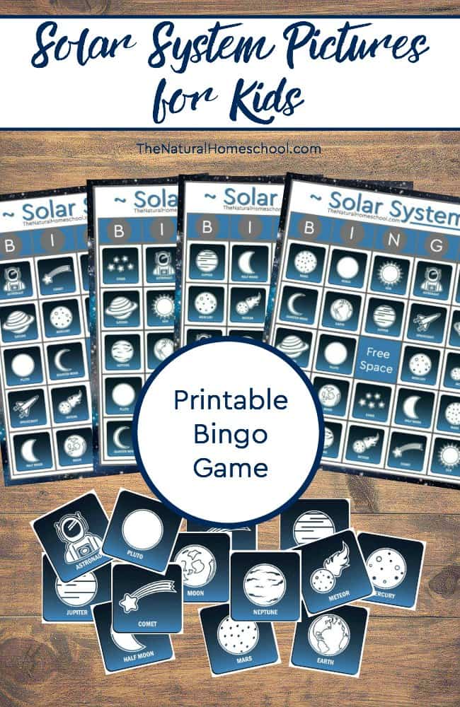 In this post, we not only share Solar System pictures, but we also have an awesome Solar System Bingo game! Kids will love it!