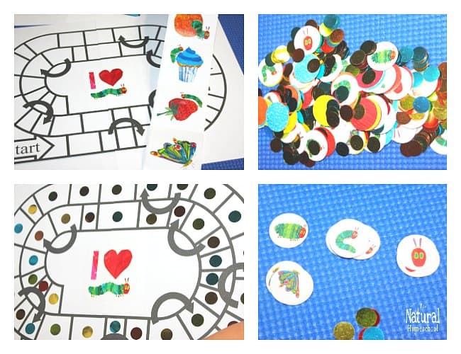 I am so excited to share with you our Eric Carle The Very Hungry Caterpillar printables ~ Board Game Edition.