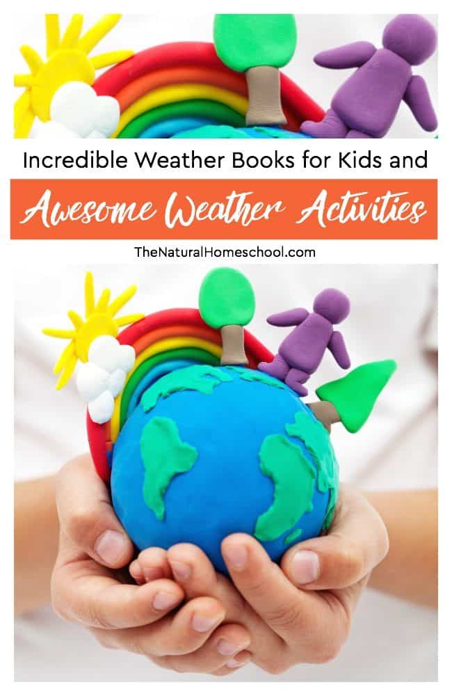 Welcome to our Incredible Weather Books for Kids and Awesome Weather Activities Lists post! This is one of the most fun posts to put together because you practically have months' worth of lessons and amazing activities that will begin with introducing weather words for kids to remember all the way to learning to forecast weather!