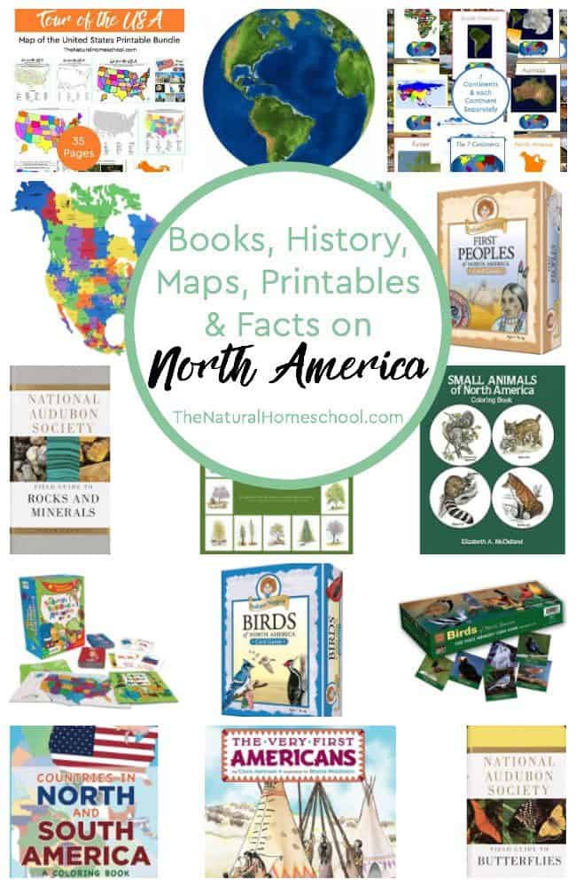 In this post, we will share some idea on books, maps, history, printables and facts on North America. If you are looking at putting together a continent unit, this list will make your life a whole lot easier!