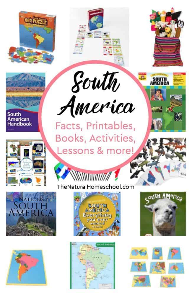 South America Facts Books Printables Lessons Activities More