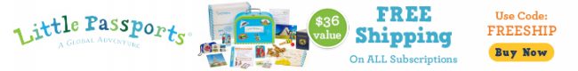 We are so excited about this one monthly subscription: Little Passports for Kids of all ages! There are several different options for monthly subscriptions