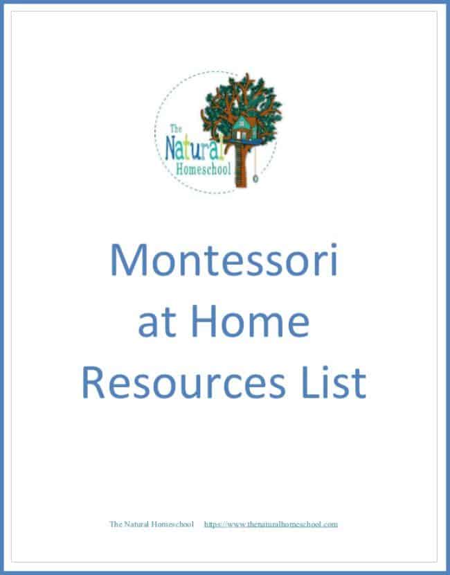 In this post, you will find some amazing Montessori at home resources in a free Montessori lesson plans list printable!