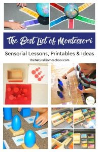 The Best List of Montessori Sensorial Lessons, Printables &amp; Ideas - The ...