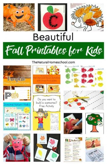 Beautiful Fall Homeschool Printables for Kids - The Natural Homeschool