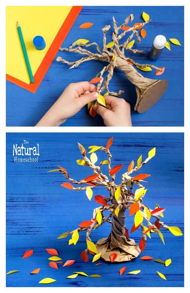 In this post, you can learn to make an easy Fall craft for kids. We make a beautiful 3D Fall tree.