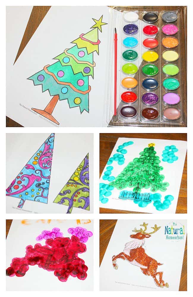 In this post, you can see a wonderful Christmas Coloring Pages Set. It is a bundle of free coloring pages to print at home and use for decorations or just for fun.