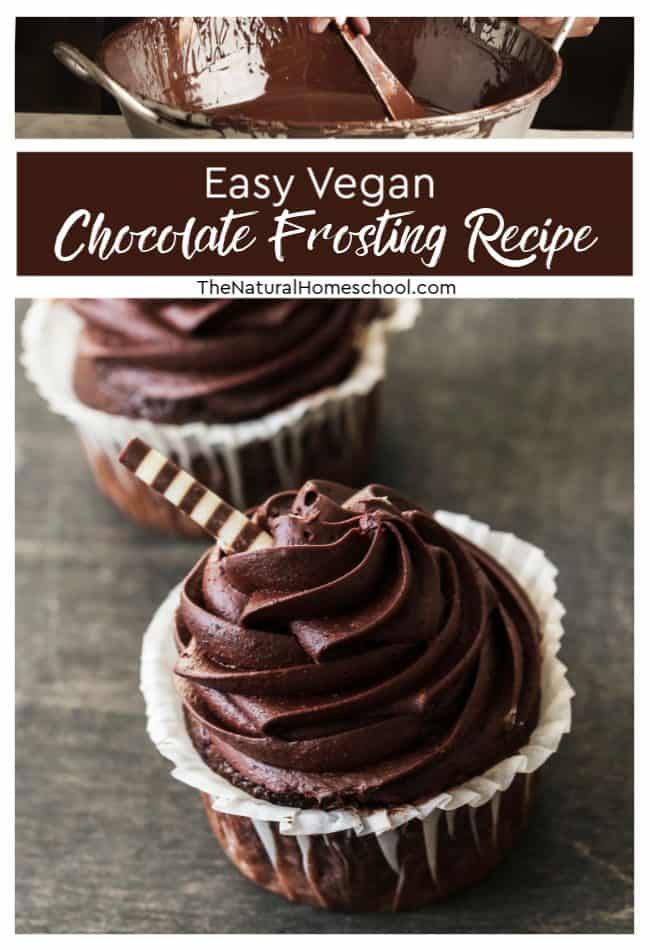 In this post, you will drool, taking a look at this super easy vegan chocolate frosting recipe! Yum!