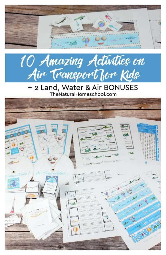 In this post, I will show you the 10 amazing activities on air transport for kids to learn all about names for air transportation. And for older kids, it will be the best launching pad to get more research done and to dig deeper into this unit. Plus, it comes with 2 land, water and air bonuses!