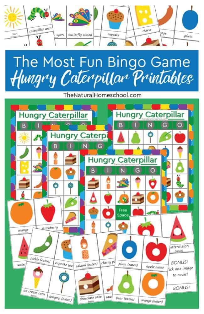 In this post, we have put together a fun game on the very hungry caterpillar pictures to print and play bingo! So come and get the download of the most fun Bingo Game with beautiful Hungry Caterpillar printables!
