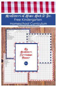 Montessori at Home Hack to See: Free Kindergarten Homeschool Curriculum