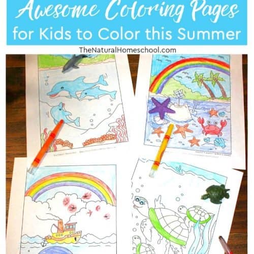 Awesome Printable Activity Coloring Pages for Kids - The Natural Homeschool