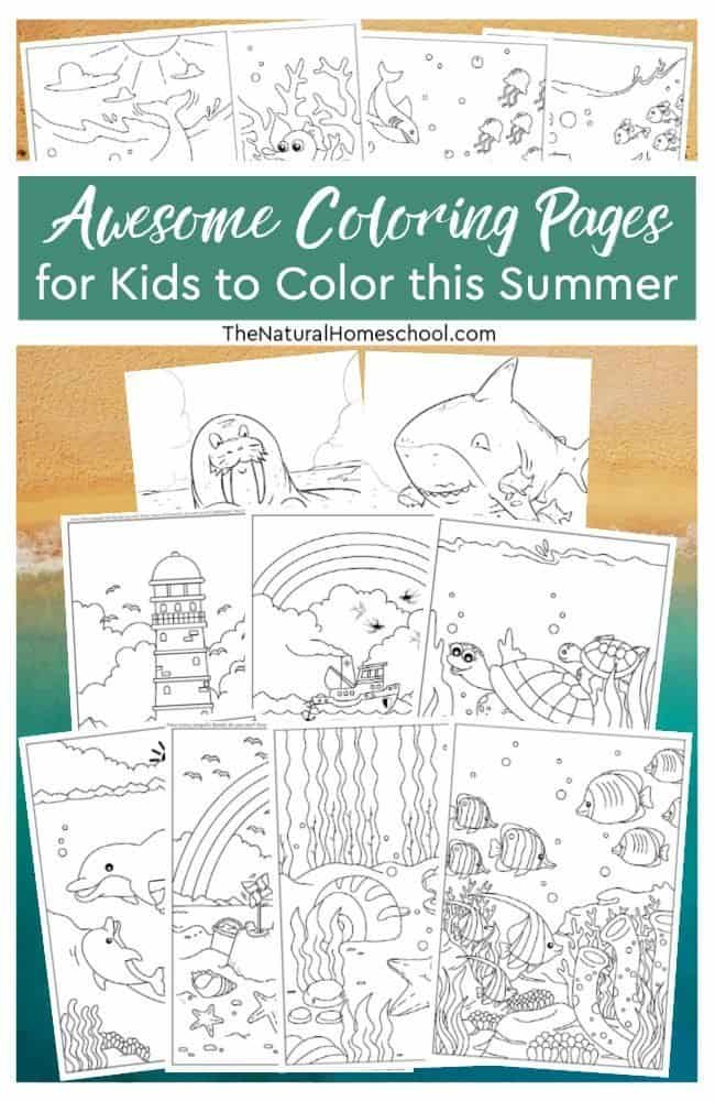 You are probably wondering what to get or do to keep kids entertained this Summer, but still make activities educational-ish, right? If so, then you will love these awesome coloring pages for kids to use!