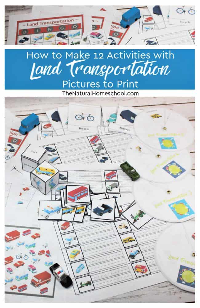 This set is Montessori friendly, too! Whether you use these in your Montessori classroom or not, these land transportation pictures to print are going the beneficial to your kids.