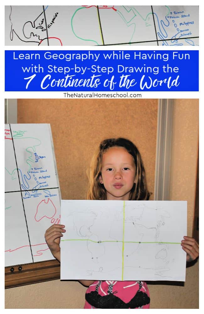 Did you know that your kids can draw the 7 continents freehand? The books that I am going to share with you are amazing! Learn geography while having fun!