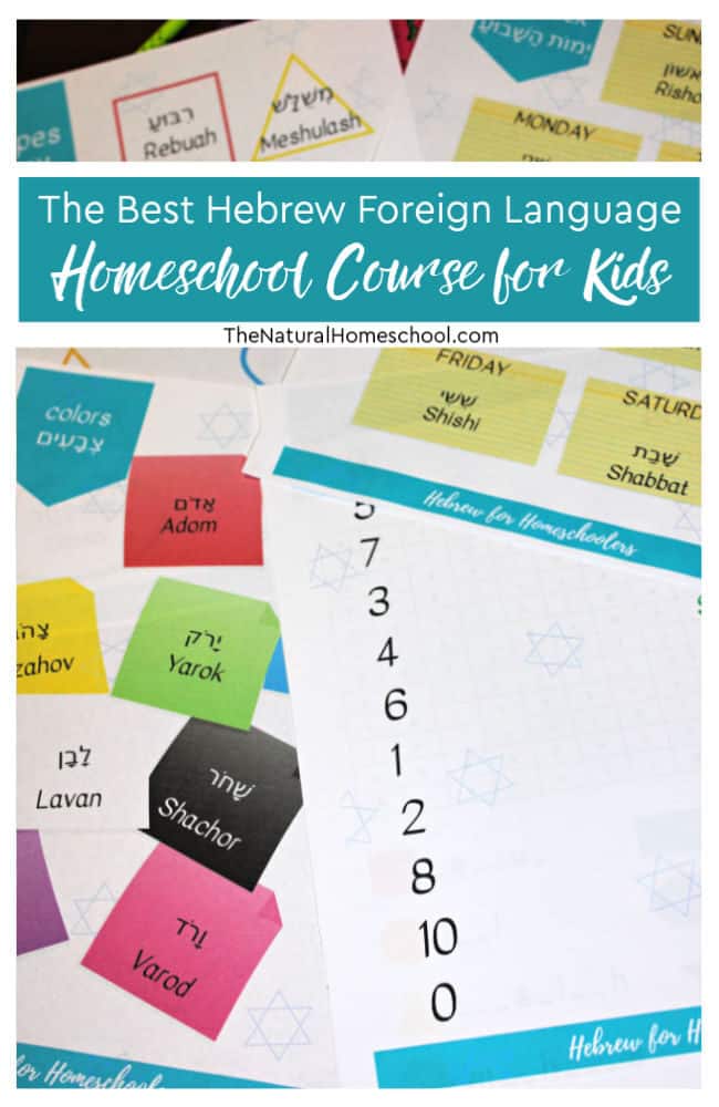 Let's talk about the best homeschool foreign language course for Hebrew that I have found. I think you will love it, too!