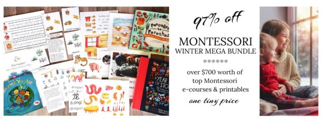 I would like to share a few tips with you when it comes to sifting through our Montessori Winter bundle! 