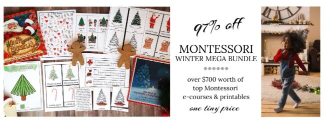 I would like to share a few tips with you when it comes to sifting through our Montessori Winter bundle! 