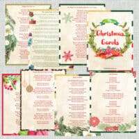 Nostalgic Christmas Carols Printable Book Bundle - The Natural Homeschool