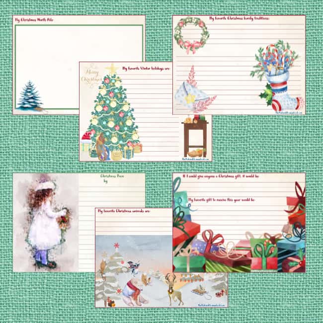 "My Printable Christmas Journal" is a digital file that you can save on your computer and print a copy every year for each of your kids.