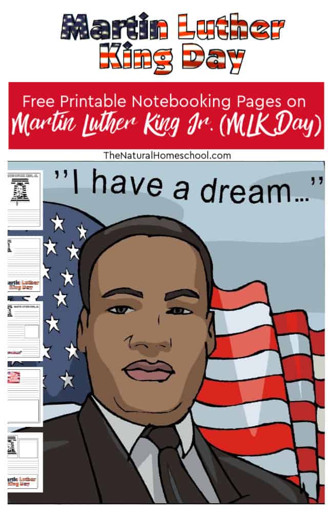 In this post, I will share with you a wonderful set of free printable notebooking pages on Martin Luther King Jr.
