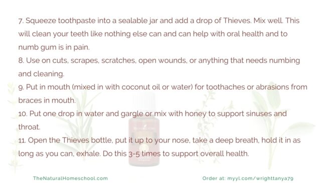 Take a look at what awesome essential oils this Thieves blend contains, 24 ways that you can use it and how you can order it.