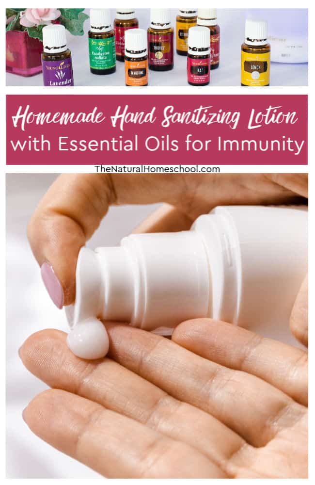 In this post, I am going to show you how to solve that problem and how to make your own homemade hand sanitizing lotion with essential oils for immunity.