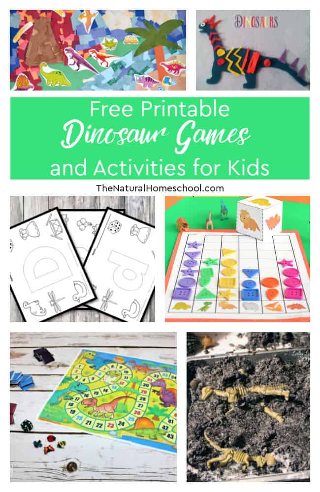 In this post, you will find all kinds of fun dinosaur printable games and activities for kids, so come and take a look.