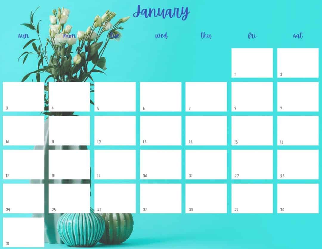 Organize your Homeschool with this Free Printable 2021 Calendar - The ...