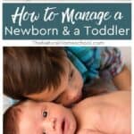 Having a toddler and a newborn can be a very difficult thing to manage, but there are ways it can be done.