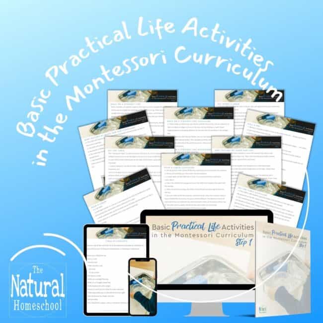 Come and see the basic Practical Life activities in the Montessori curriculum printable list that we have put together for you!