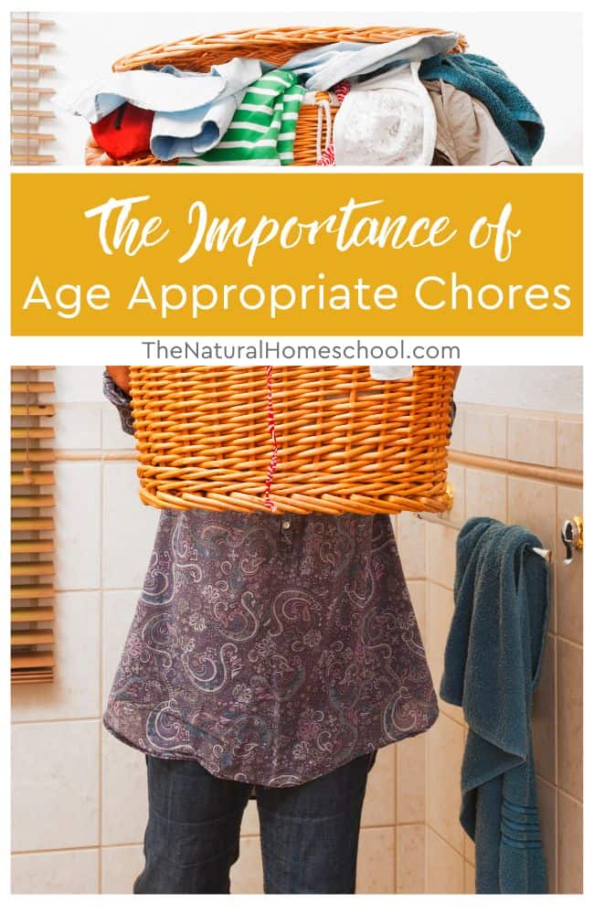 Giving kids the right kinds of age appropriate chores helps them to understand responsibility, accountability and time management.