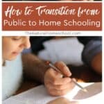Despite all the benefits, transitioning a child from the public schooling system to home schooling can be challenging for families.