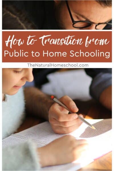 Despite all the benefits, transitioning a child from the public schooling system to home schooling can be challenging for families.