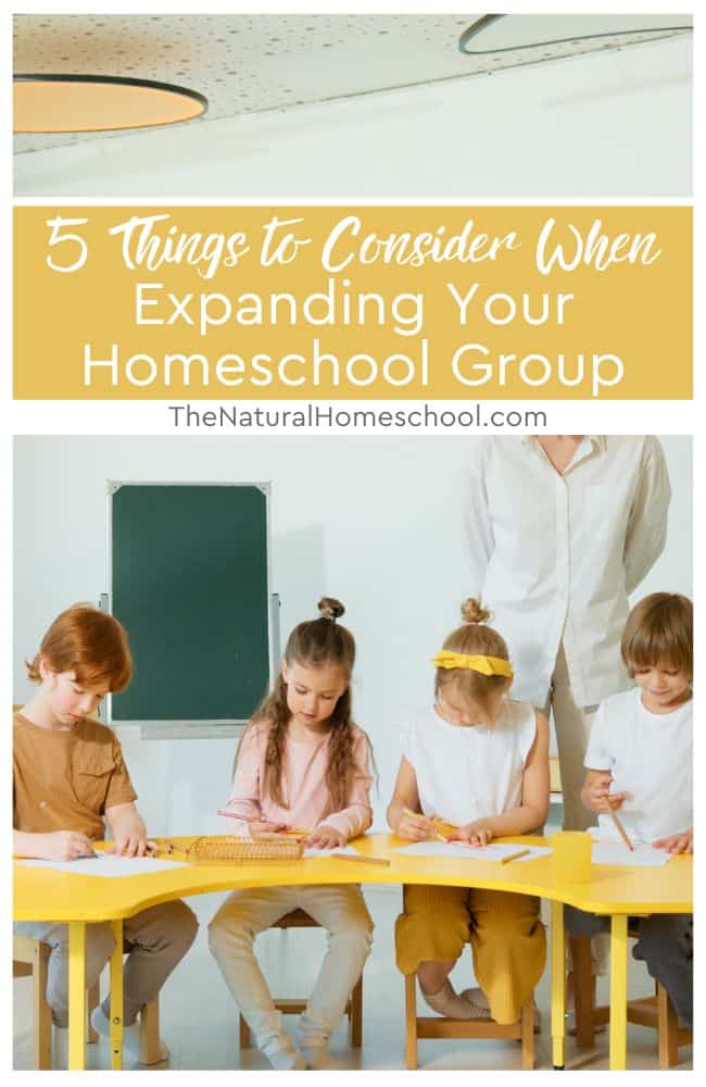 Expanding your homeschool group is a big decision when you already have an established community. However, it can be an opportunity to enjoy new experiences and learn new techniques.