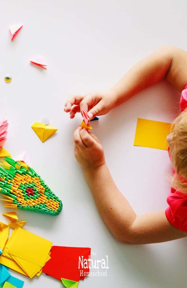 Origami activities build key skills like fine motor control, spatial reasoning, geometry, problem-solving and creativity for homeschoolers.