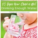 Here are ten tell-tale signs that your child may not be drinking enough water.
